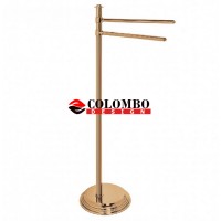 Стойка COLOMBO DESIGN HERMITAGE B3338.OA с полотенцедержателем двойным