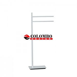 Стойка COLOMBO DESIGN SQUARE B9901.BM напольная с полотенцедержателем Стойка COLOMBO DESIGN SQUARE B9901.BM напольная с полотенцедержателем