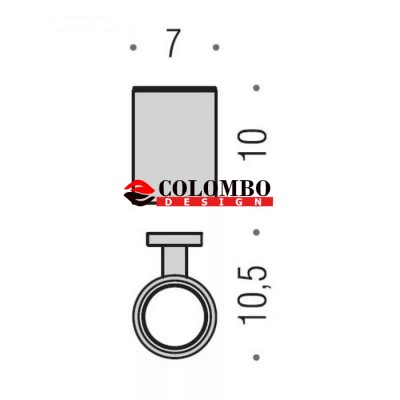 Стакан COLOMBO DESIGN PLUS W4902.GM настенный