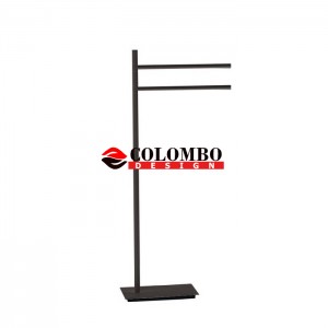 Стойка COLOMBO DESIGN SQUARE B9901.NM напольная с полотенцедержателем Стойка COLOMBO DESIGN SQUARE B9901.NM напольная с полотенцедержателем