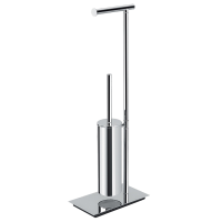 Стойка COLOMBO DESIGN SQUARE B9907 напольная с держателем туалетной бумаги и ершиком Стойка COLOMBO DESIGN SQUARE B9907 напольная с держателем туалетной бумаги и ершиком