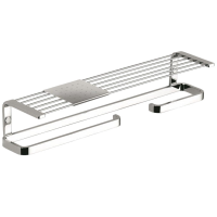 Полочка COLOMBO DESIGN TIME W4276D с бумагодержателем с полотенцедержателем с металлической полочкой Полочка COLOMBO DESIGN TIME W4276D с бумагодержателем с полотенцедержателем с металлической полочкой