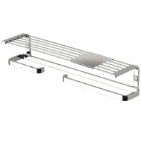 Полочка COLOMBO DESIGN TIME W4276S с бумагодержателем с полотенцедержателем с металлической полочкой Полочка COLOMBO DESIGN TIME W4276S с бумагодержателем с полотенцедержателем с металлической полочкой