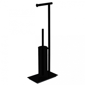 Стойка COLOMBO DESIGN SQUARE B9907.NM напольная с держателем туалетной бумаги и ершиком Стойка COLOMBO DESIGN SQUARE B9907.NM напольная с держателем туалетной бумаги и ершиком