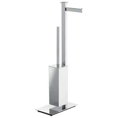 Стойка COLOMBO DESIGN UNITS B9107D напольная с держателем туалетной бумаги и ершиком