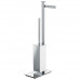Стойка COLOMBO DESIGN UNITS B9107D напольная с держателем туалетной бумаги и ершиком