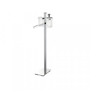 Стойка COLOMBO DESIGN UNITS B9111 напольная с полотенцедержателем с дозатором со стаканом Стойка COLOMBO DESIGN UNITS B9111 напольная с полотенцедержателем с дозатором со стаканом