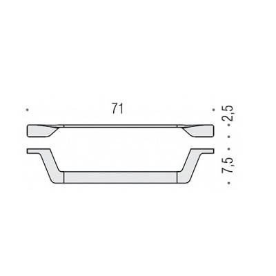Полотенцедержатель COLOMBO DESIGN ALIZE B2511 широкий