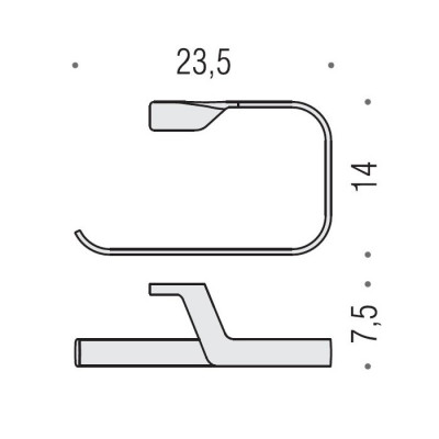 Полотенцедержатель COLOMBO DESIGN ALIZE B2531 кольцо Полотенцедержатель COLOMBO DESIGN ALIZE B2531 кольцо