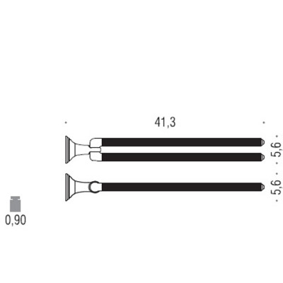 Полотенцедержатель COLOMBO DESIGN HERMITAGE B3312 двойной