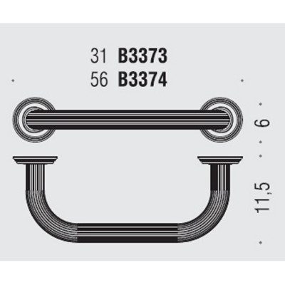 Поручень COLOMBO DESIGN HERMITAGE B3373.OA