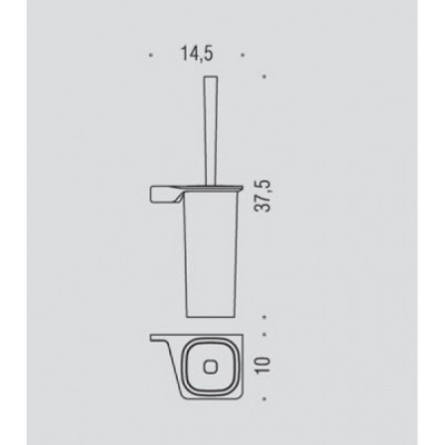 Ершик COLOMBO DESIGN ALIZE B2507DX настенный