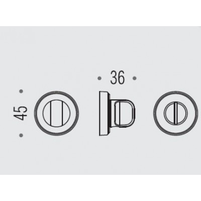 Фиксатор сантехнический Colombo Rosetta CD79 BZGG бронза