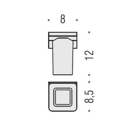 Стакан COLOMBO DESIGN FOREVER B2902 настенный