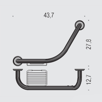 Поручень COLOMBO DESIGN HERMITAGE B3376.GOLD