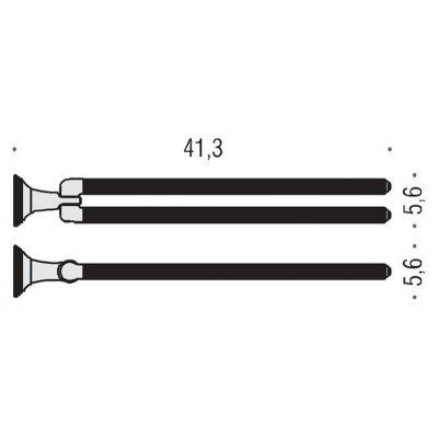 Полотенцедержатель COLOMBO DESIGN HERMITAGE B3312.OA двойной