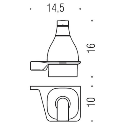 Дозатор COLOMBO DESIGN ALIZE B9330DX настенный Дозатор COLOMBO DESIGN ALIZE B9330DX настенный
