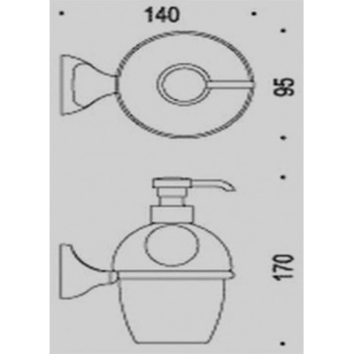 Дозатор COLOMBO DESIGN MELO B9306 настенный Дозатор COLOMBO DESIGN MELO B9306 настенный