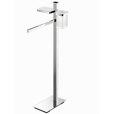 Стойка COLOMBO DESIGN UNITS B9110 напольная с полотенцедержателем и с дозатором