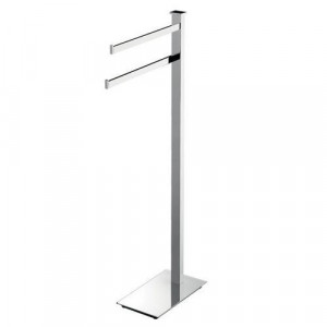 Стойка COLOMBO DESIGN UNITS B9103 напольная с 2 полотенцедержателями Стойка COLOMBO DESIGN UNITS B9103 напольная с 2 полотенцедержателями
