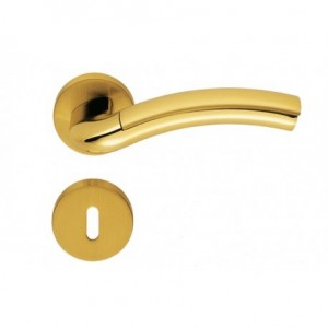 Дверная ручка Colombo MILLA LC31R золото/золото матовое Дверная ручка Colombo MILLA LC31R золото/золото матовое